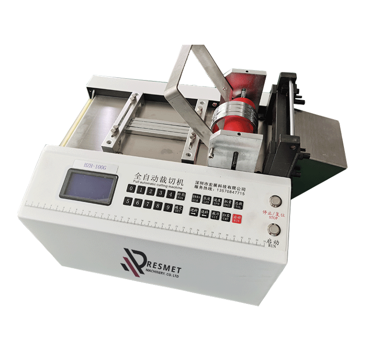 Plastic and twist tie cutting machine